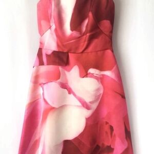 Carolina Herrera Pink Strapless Dress